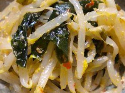 レンジで簡単!もやしとわかめの絶品ナムル